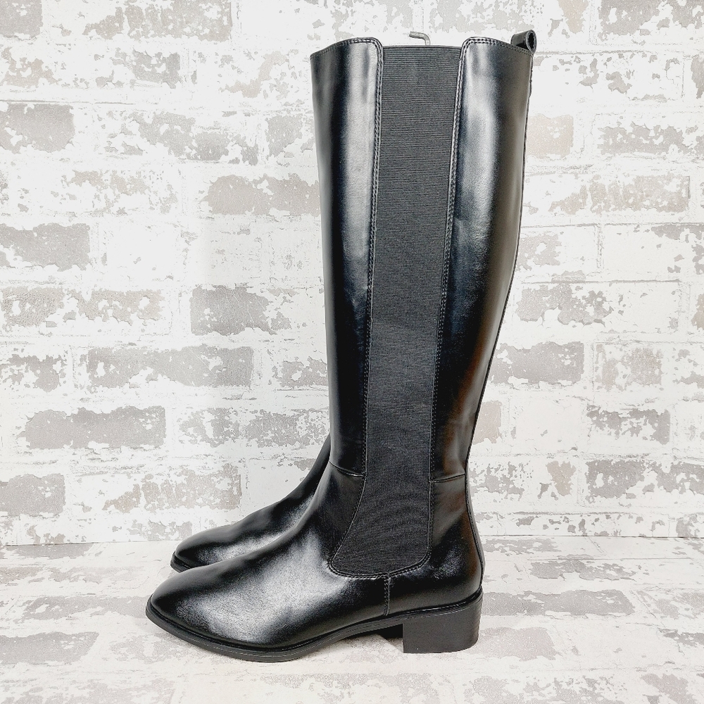 New Splendid Women's Andi Black Leather Fashion Boot K179
